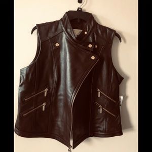 new Michael Kors 100% leather vest